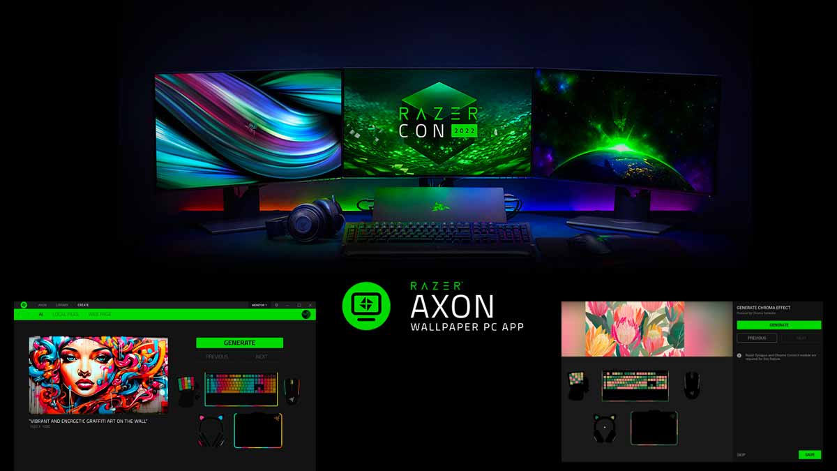 Razer Axon Create Cr Ez Vos Propres Fonds D Cran Personnalis S Avec L Ia