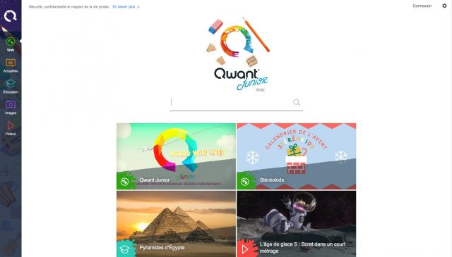 Qwant junior - le moteur de recherche français pour les jeunes français