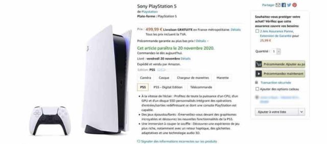 console-PS5-Sony-prix-et-date