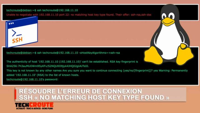 erreur-ssh-no-matching-host-key-type-found