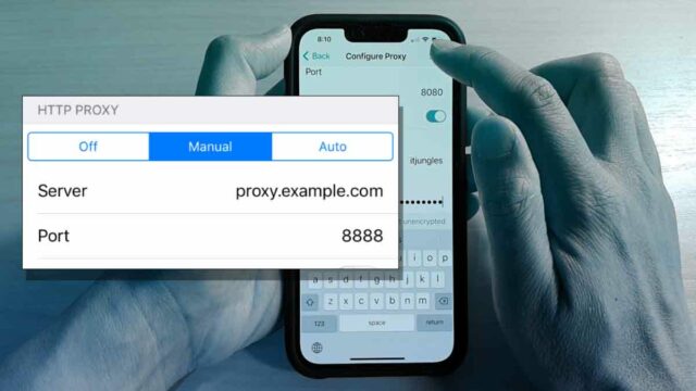configurer proxy sur un iphone