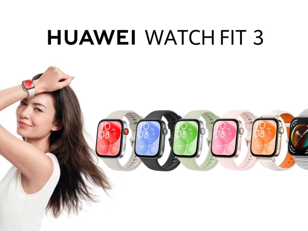 Huawei Watch Fit 3 coloris et bracelets