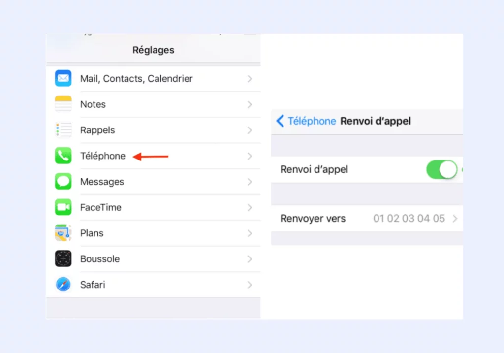 Comment configurer le transfert d’appel sur iPhone