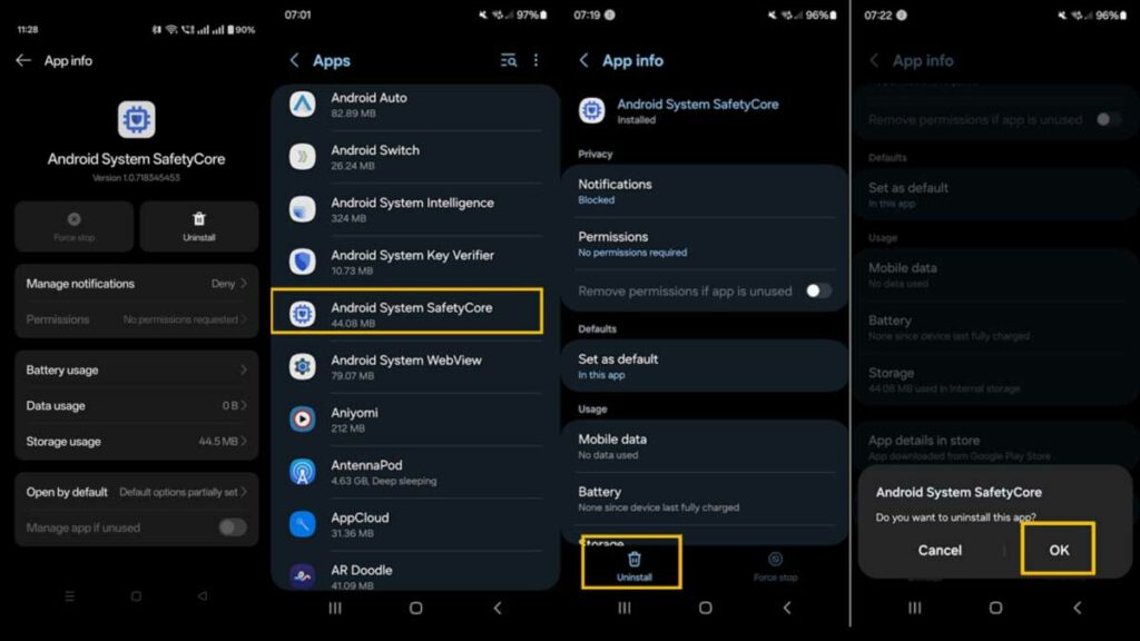 Android System SafetyCore