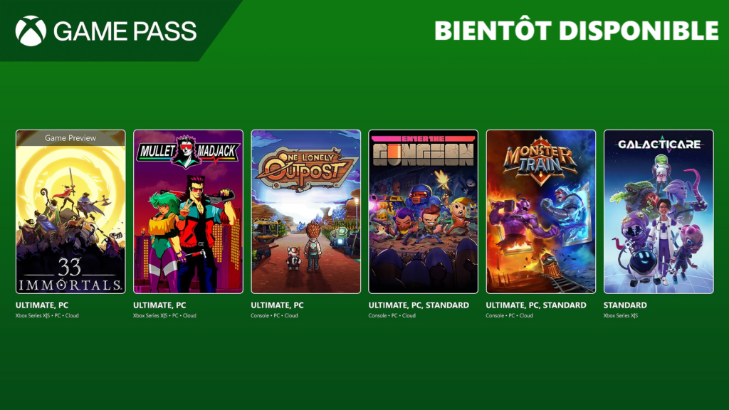 Les nouveautés de Game Pass pour Mars : Un mois de jeux épiques